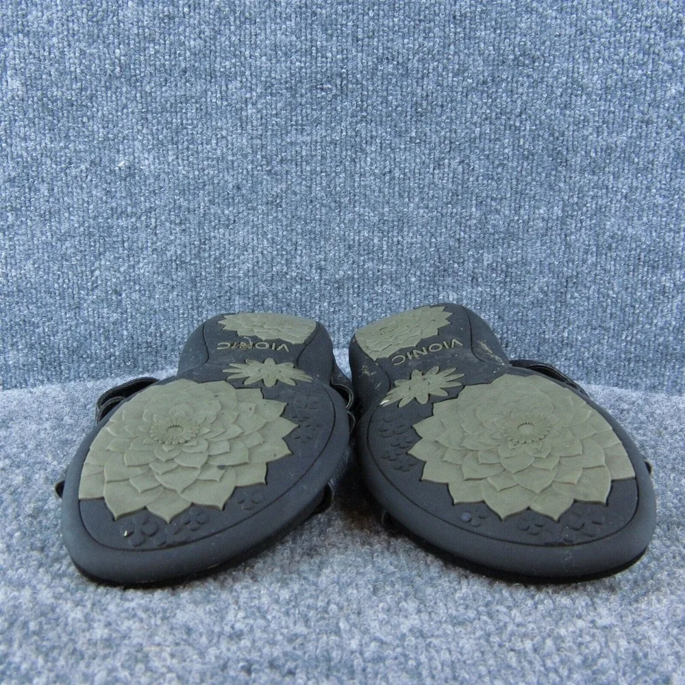 Vionic Amber Women Gladiator Sandal Shoes Black‎ Synthetic Size 6 Wide
